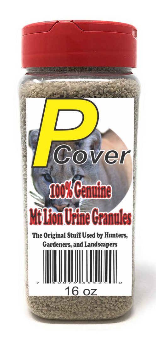 Mt Lion P-Cover Granules. 16 fl oz Shaker Jug. by The Pee Mart