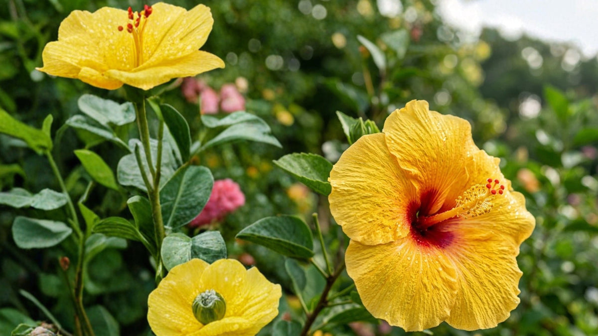 Yellow Peach Giant Hibiscus 100 Seeds – Hibiscus Flower Seeds