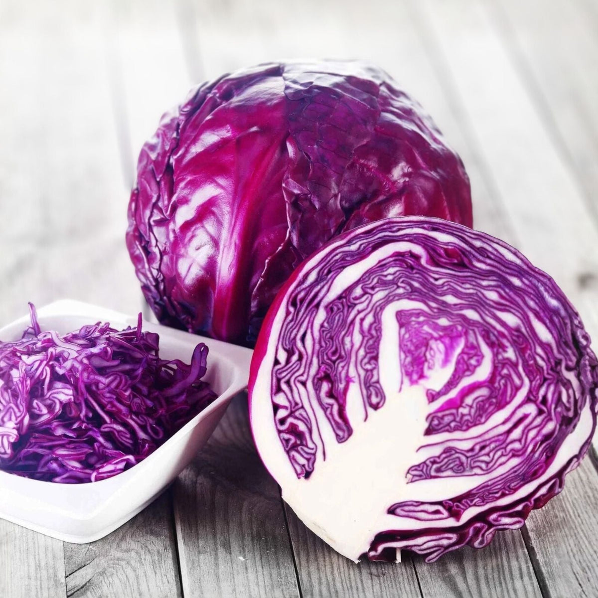 Red Acre Cabbage Seeds, Heirloom Non-GMO, 25+ Colorful Tasty Seeds, Brassica oleracea, Vegetable Garden Seed Pack