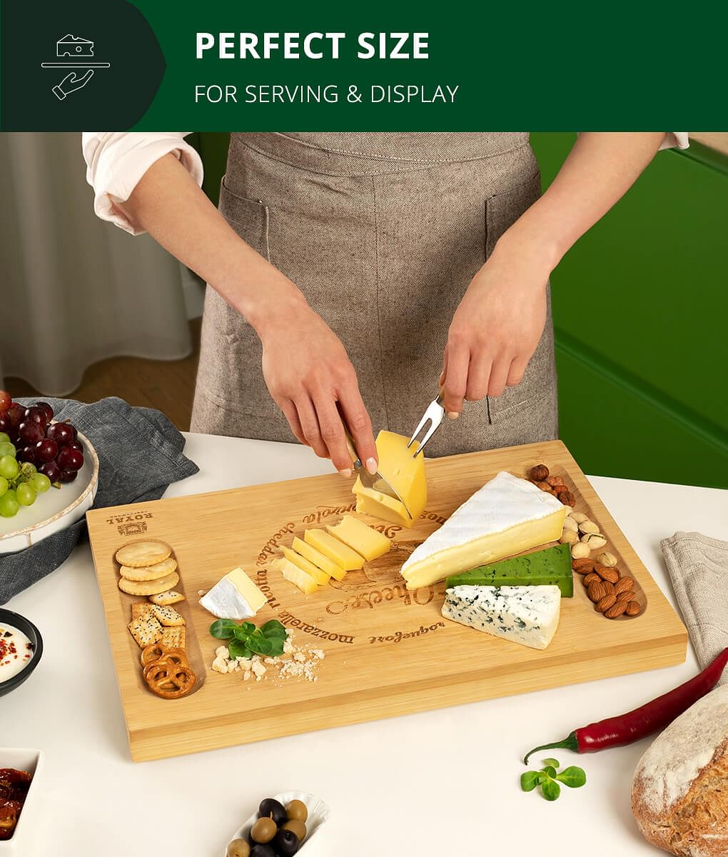 Cheese board with knives by Royal Craft Wood