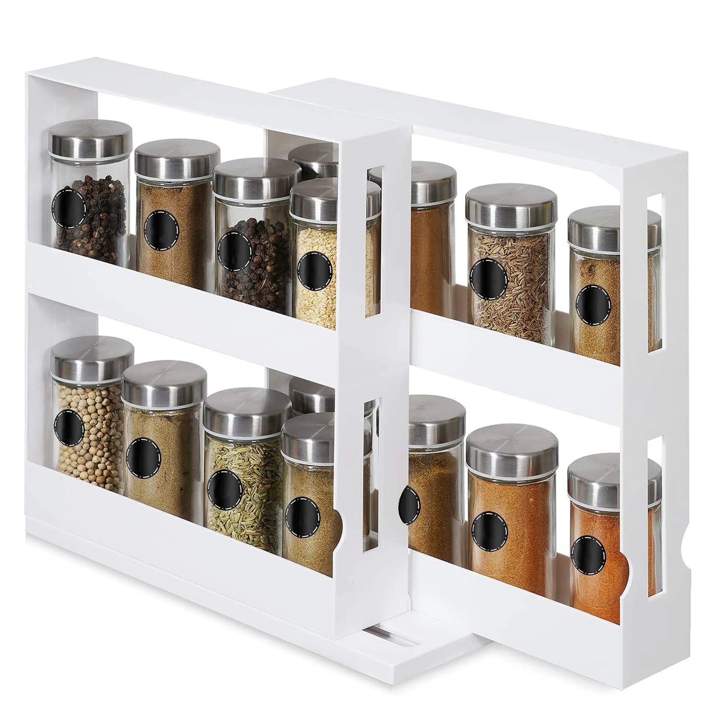 Swivel Cabinet Organizer Revolving Kitchen Rack