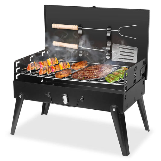16.7x10x17.7in Portable Charcoal Grill Foldable