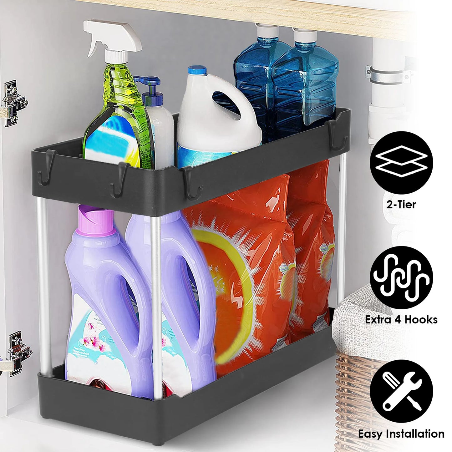 2-Tier Under Sink Shelf