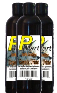 Coyote 3 Pack 12oz Squeeze Bottles. Save $$ by The Pee Mart