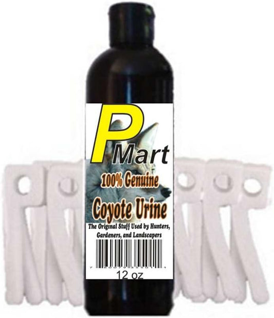 100% Genuine Coyote Urine 12oz - P-Wick Combo. Save$$! by The Pee Mart