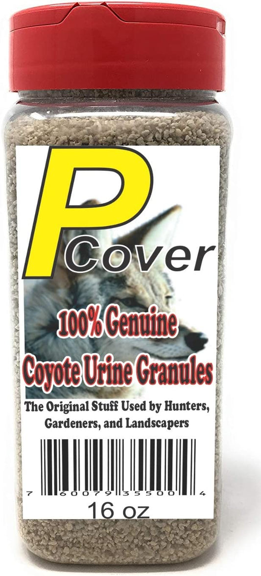 Coyote P-Cover Granules. 16 fl oz Shaker Jug. by The Pee Mart