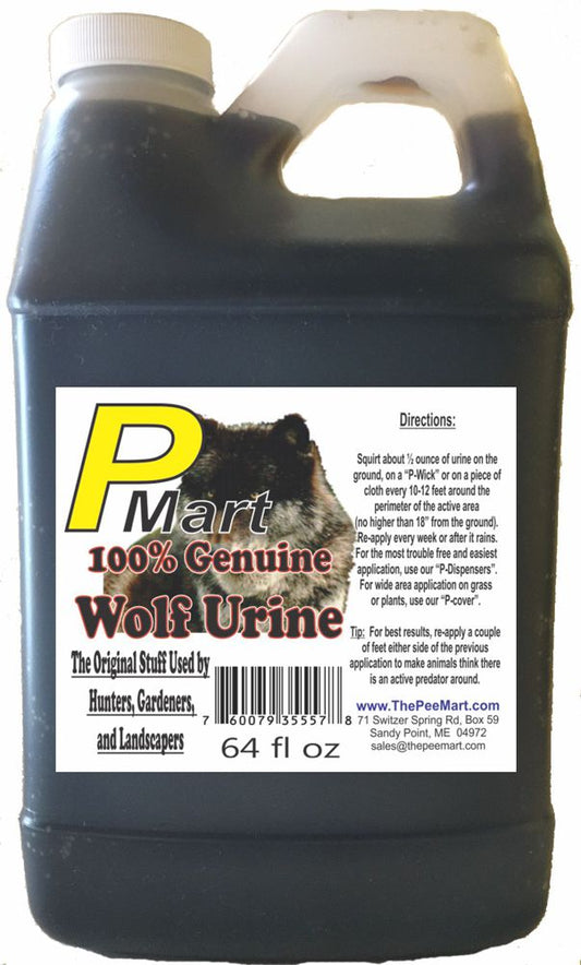 Wolf Urine 64 oz Bulk Filler! by The Pee Mart