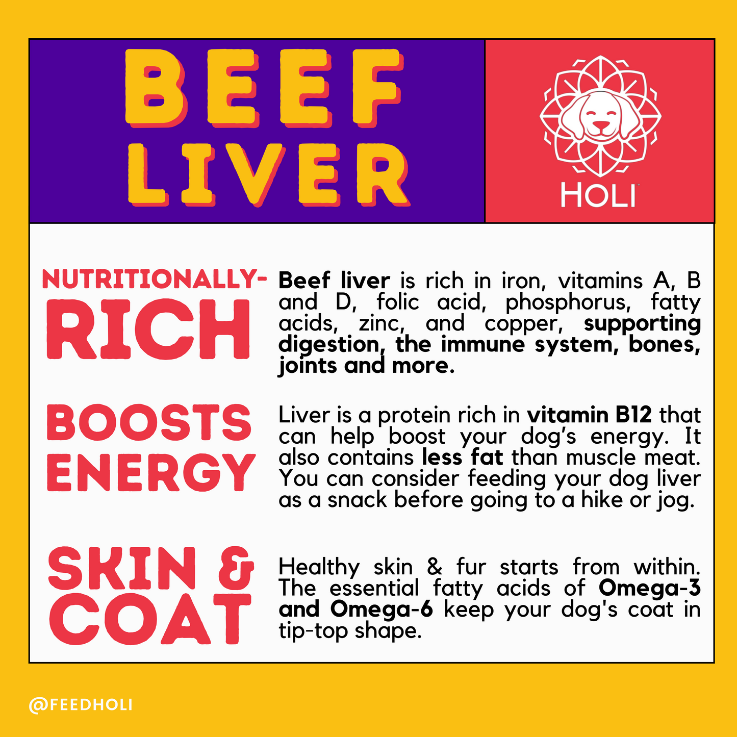 Beef Liver Dog Food Topper by HOLI