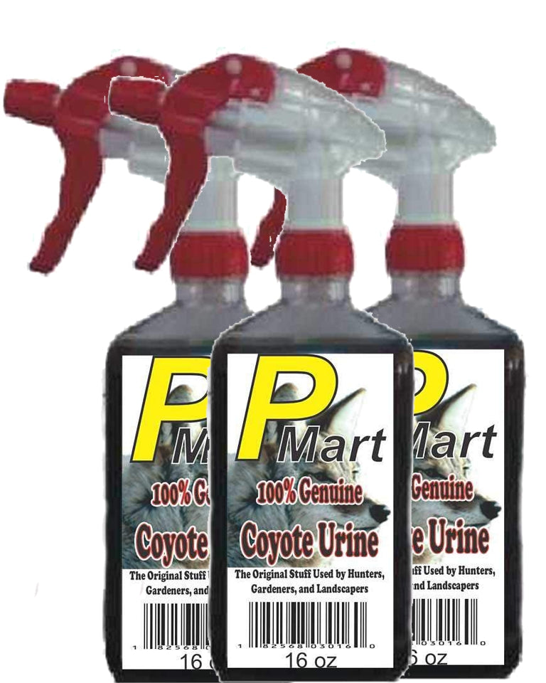 Coyote 3 pack 16oz Trigger Spray-- Save$$$ by The Pee Mart