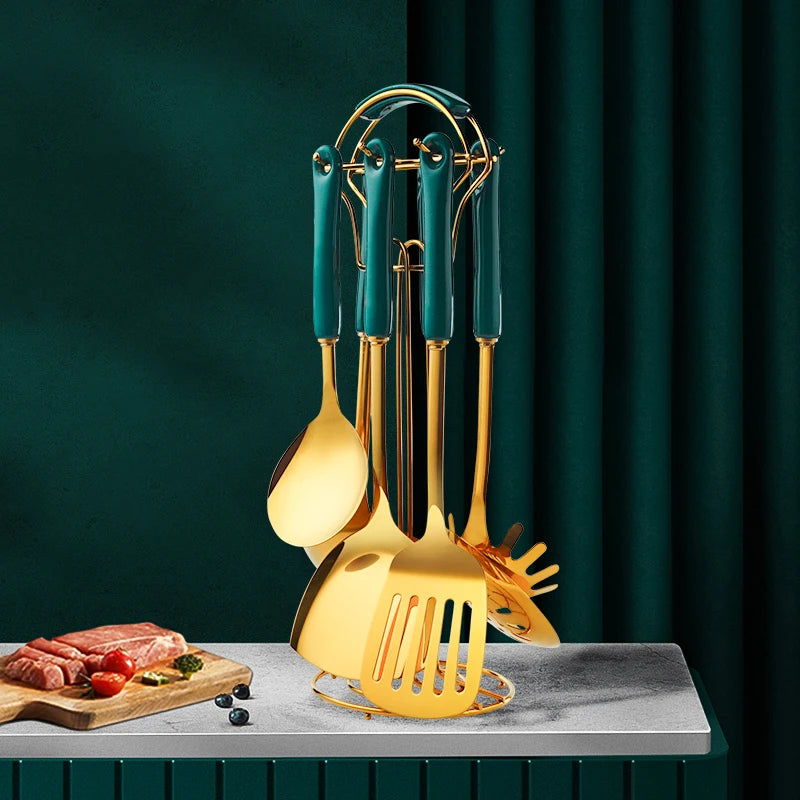 Stainless Steel Utensil Kitchen  Cooking Tools 6pcs Set Kitchen