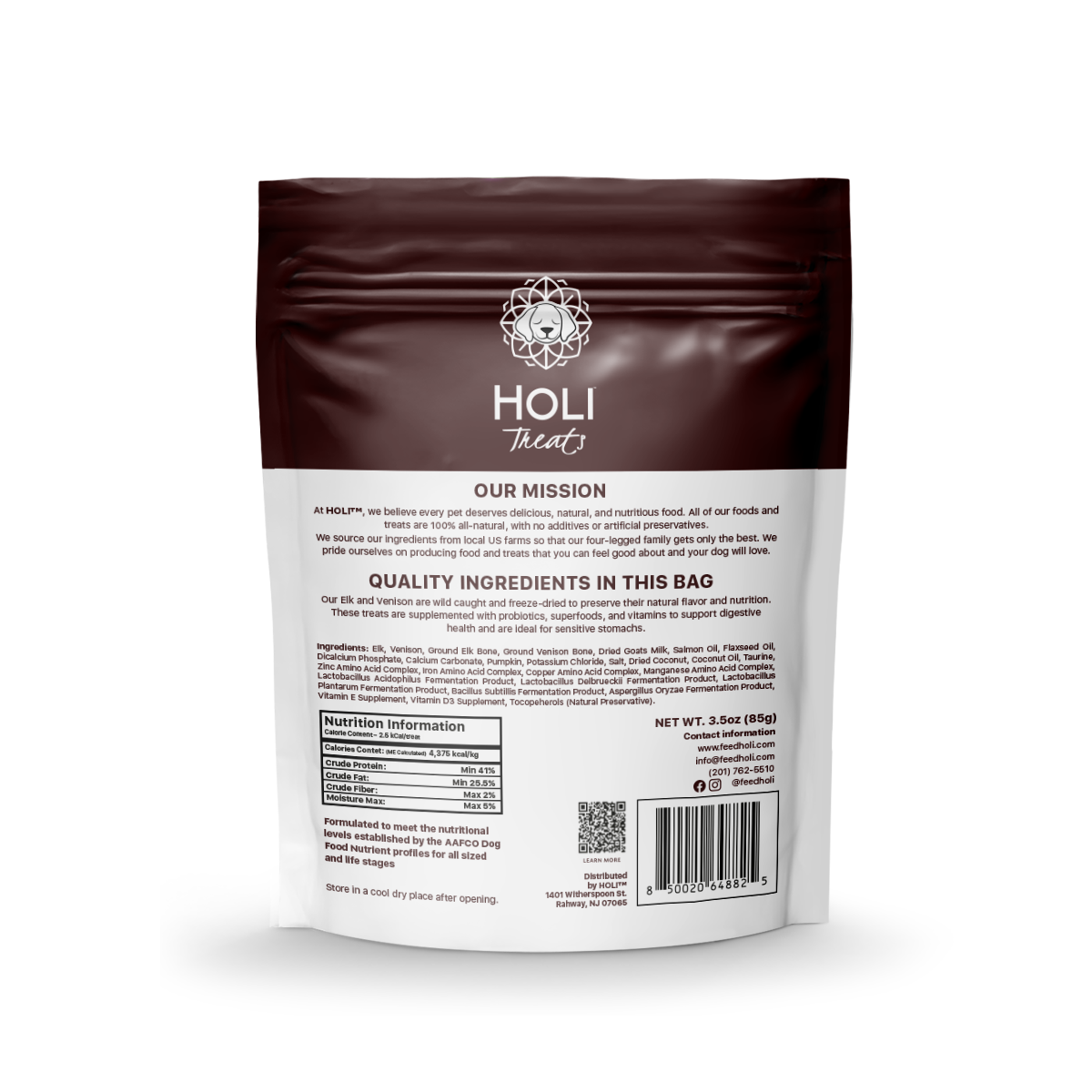 Elk & Venison Dog Treats by HOLI