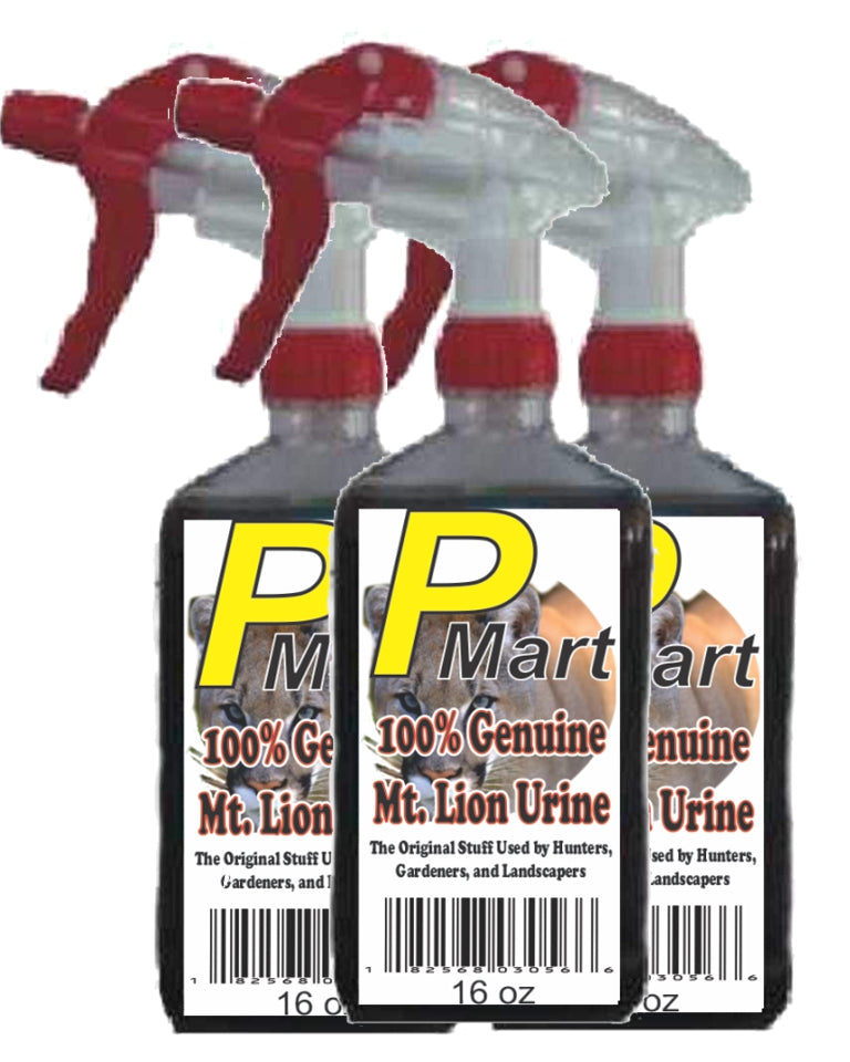 Mt Lion 3 pack - 16oz Trigger Spray-- Save$$$ by The Pee Mart