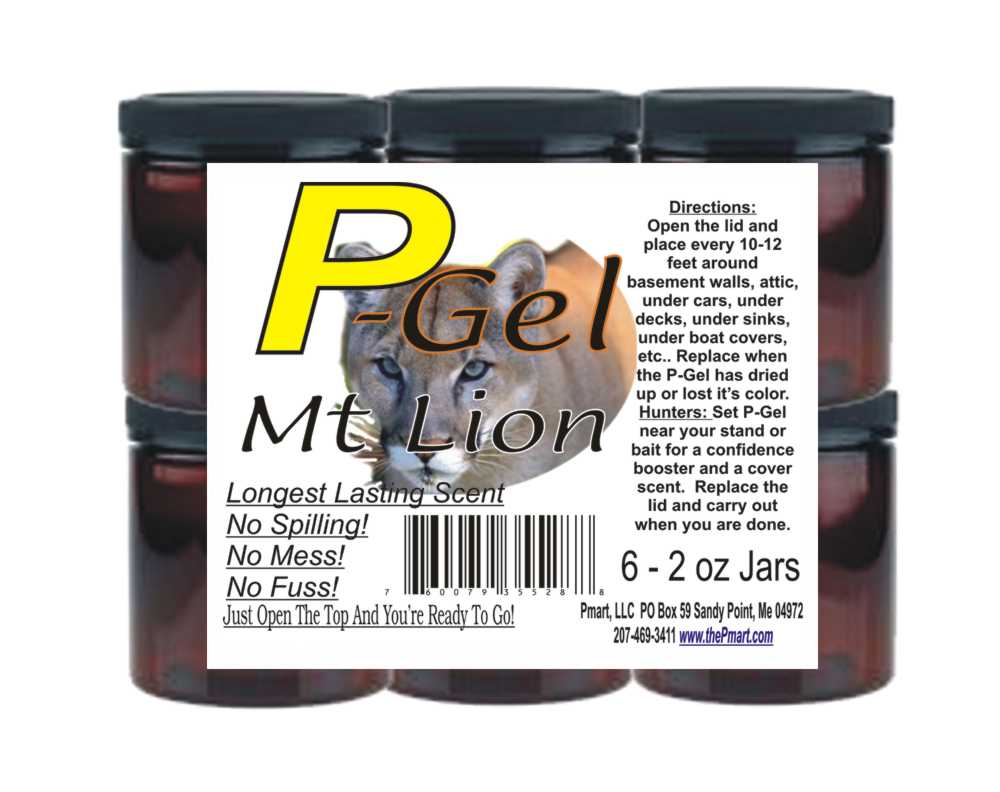 P-Gel Mt. Lion 6 Pack by The Pee Mart