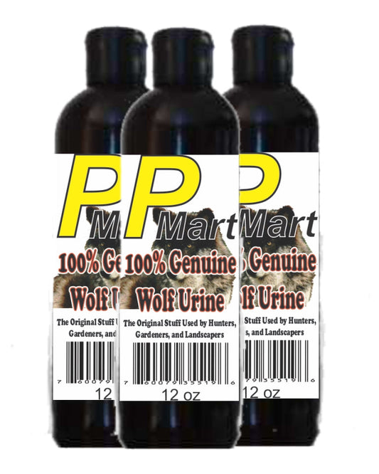 Wolf 3 Pack 12oz Squeeze Bottles. Save $$ by The Pee Mart