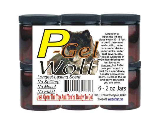 P - Gel Wolf 6 Pack by The Pee Mart