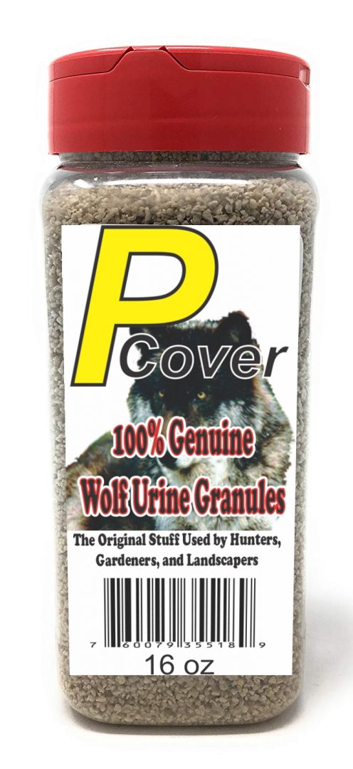 Wolf P-Cover Granules. 16 fl oz Shaker Jug. by The Pee Mart