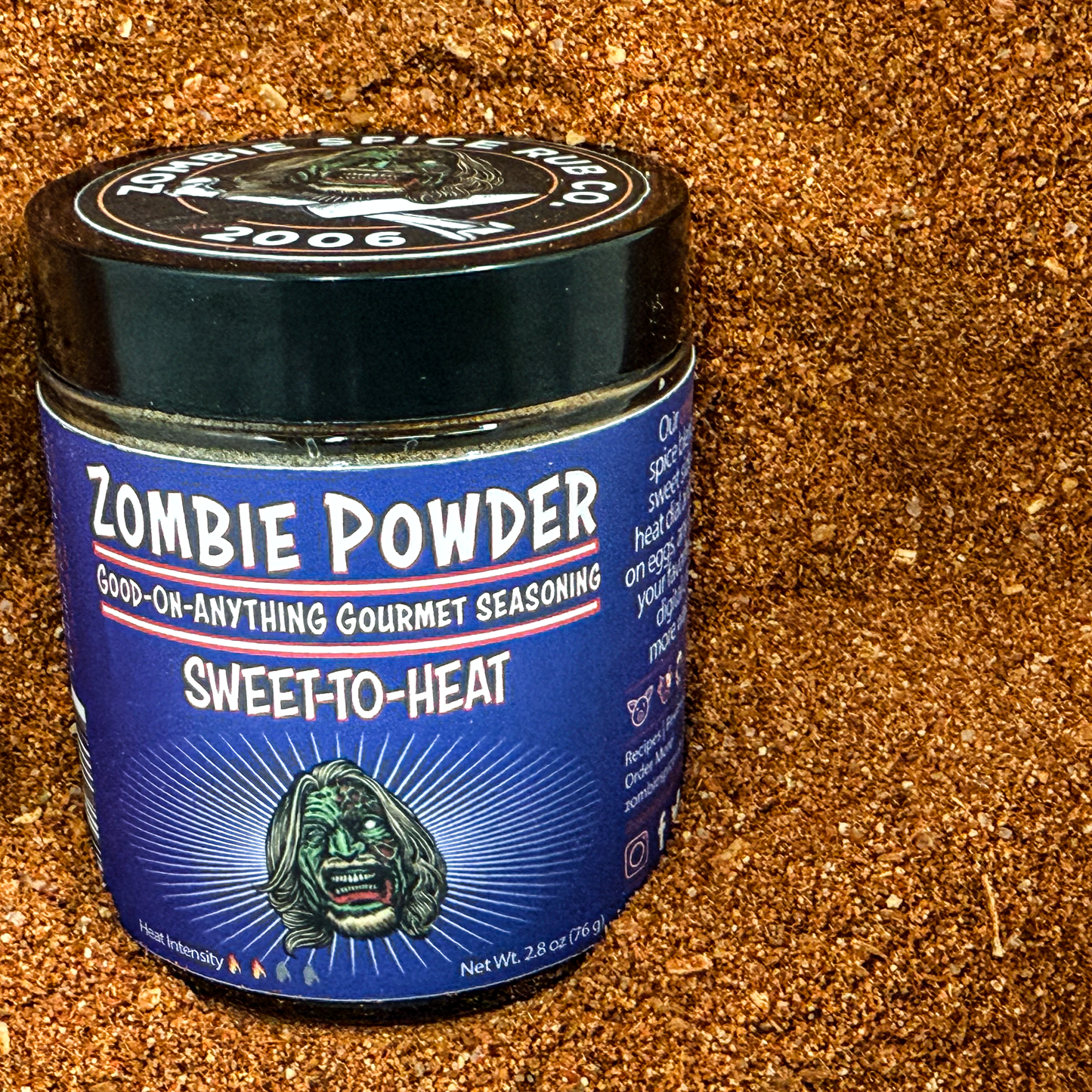 Zombie Spice Rub Co. | Zombie Powder | Go Spice Pouch to Get Hooked | Sweet-to-Heat Flavor That Expands What You Season