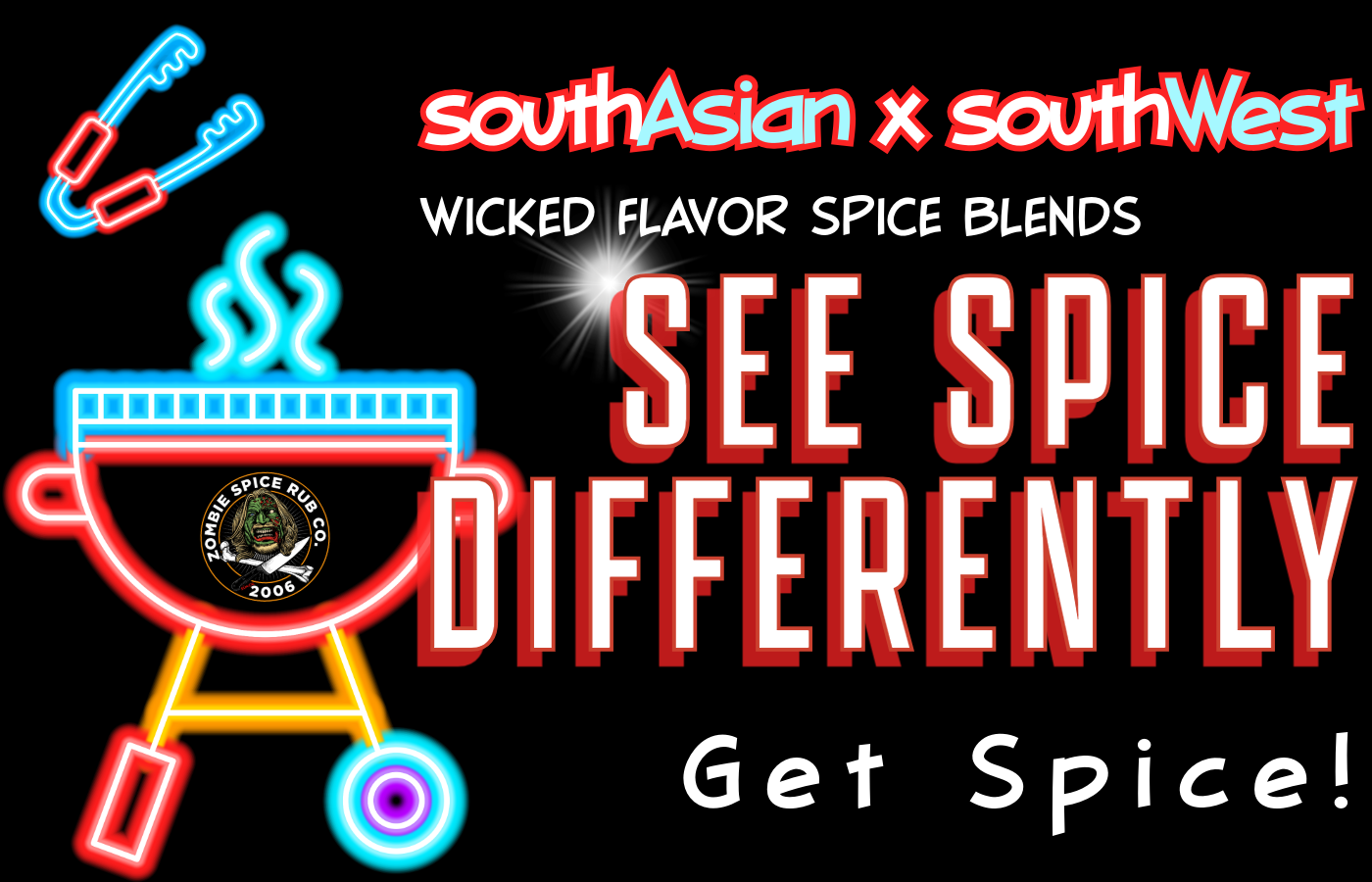 Zombie Spice Rub Co. | Zombie Powder | Go Spice Pouch to Get Hooked | Sweet-to-Heat Flavor That Expands What You Season