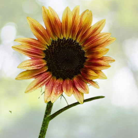 50 PCS Strawberry Blonde Hybrid Sunflower Seeds - Non-GMO Heirloom Variety - Helianthus annuus