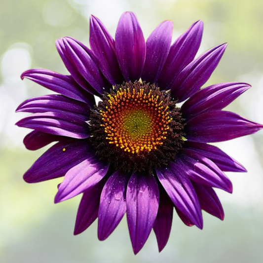 50pcs Purple Heart Sunflower Seeds - Rare Unique Blooms for Stunning Garden - Helianthus annuus