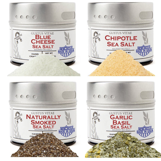 Greatest Hits- Essential Summer Sea Salts | Set of 4 by Gustus Vitae