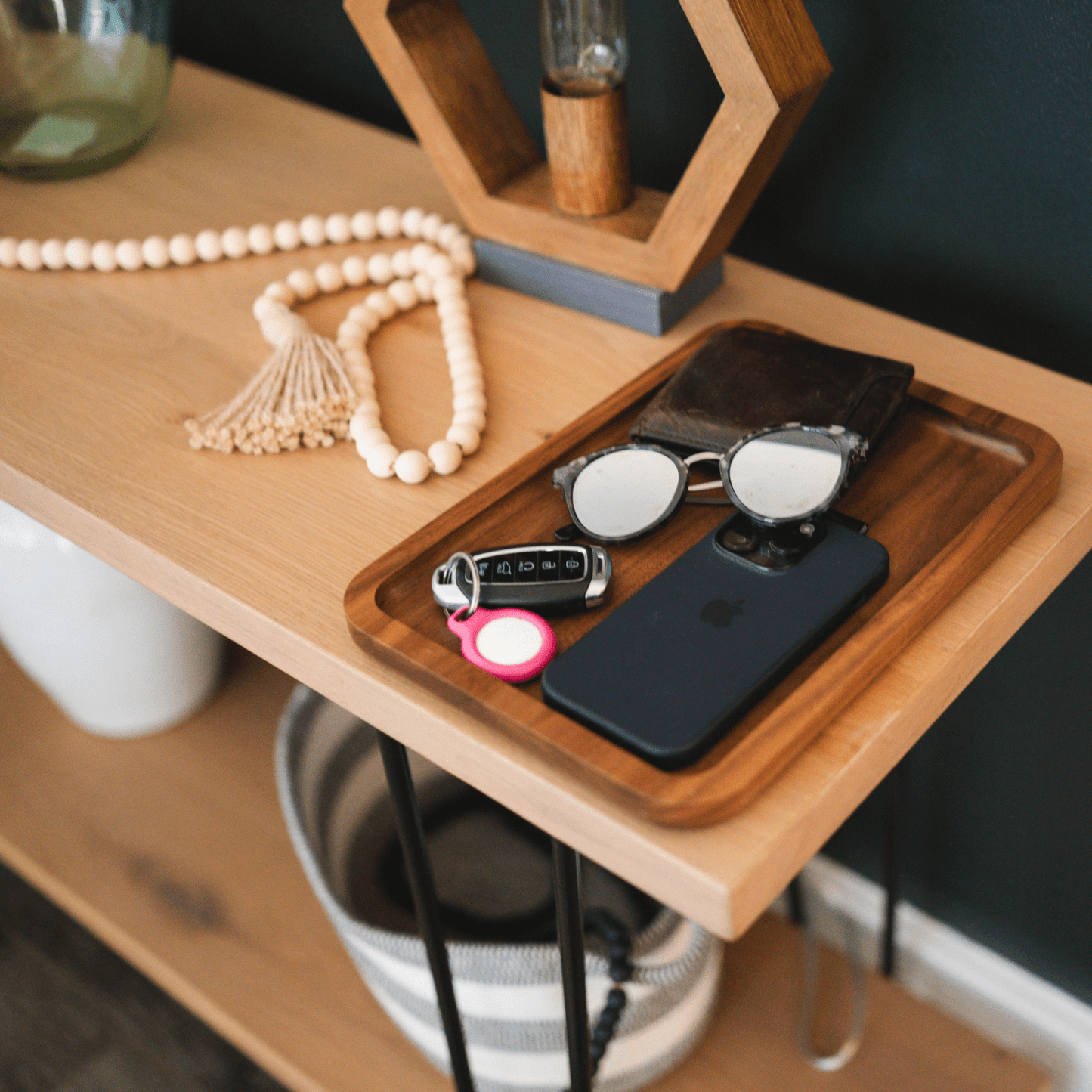 Valet Tray - Catch All Tray - Accessories Organizer - Walnut Wood by Virginia Boys Kitchens