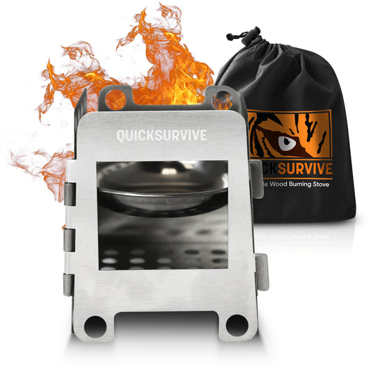 Portable Mini Foldable Wood Burning Survival Stove by QUICKSURVIVE