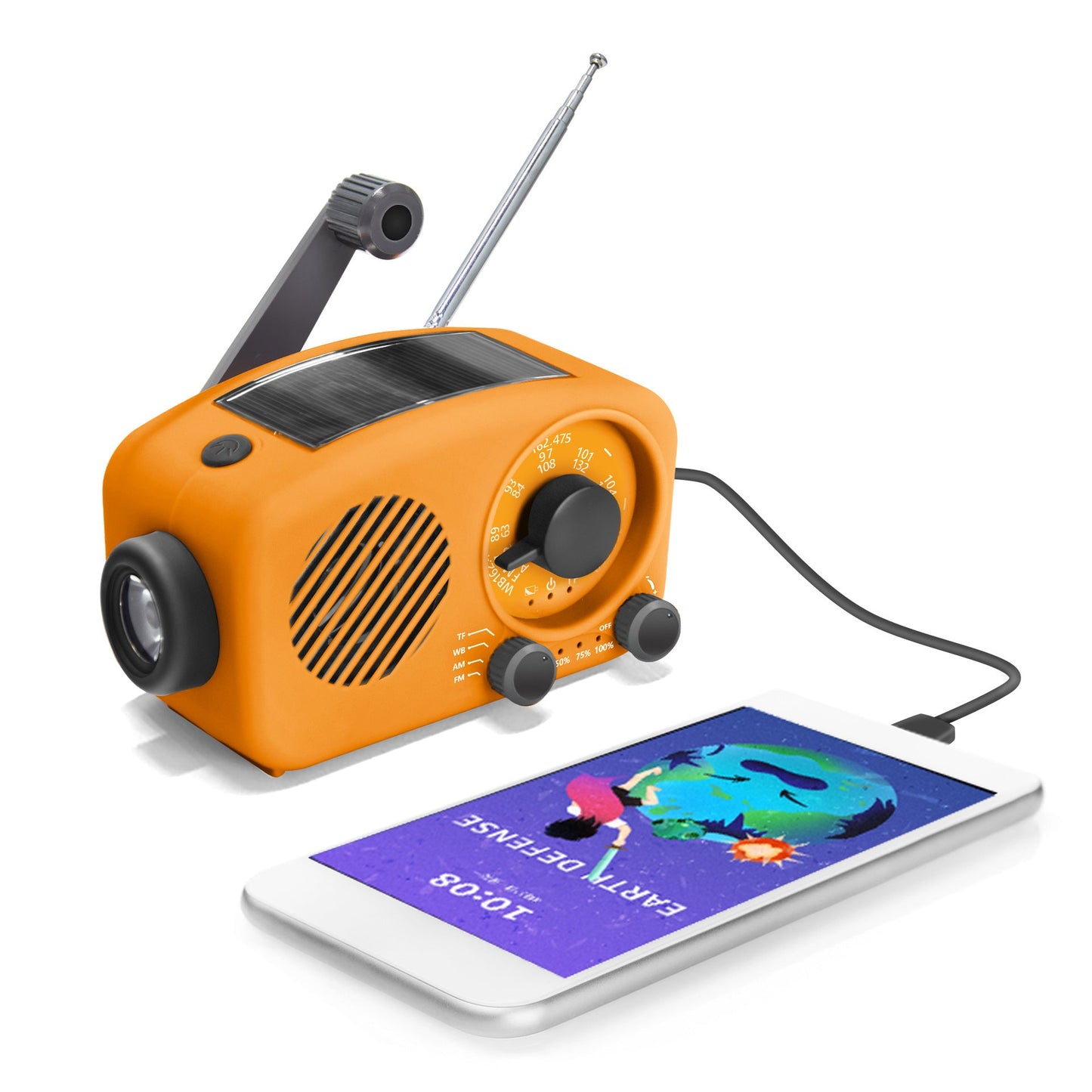 Mentor Weather Radio With Emergency Flashlight by VistaShops