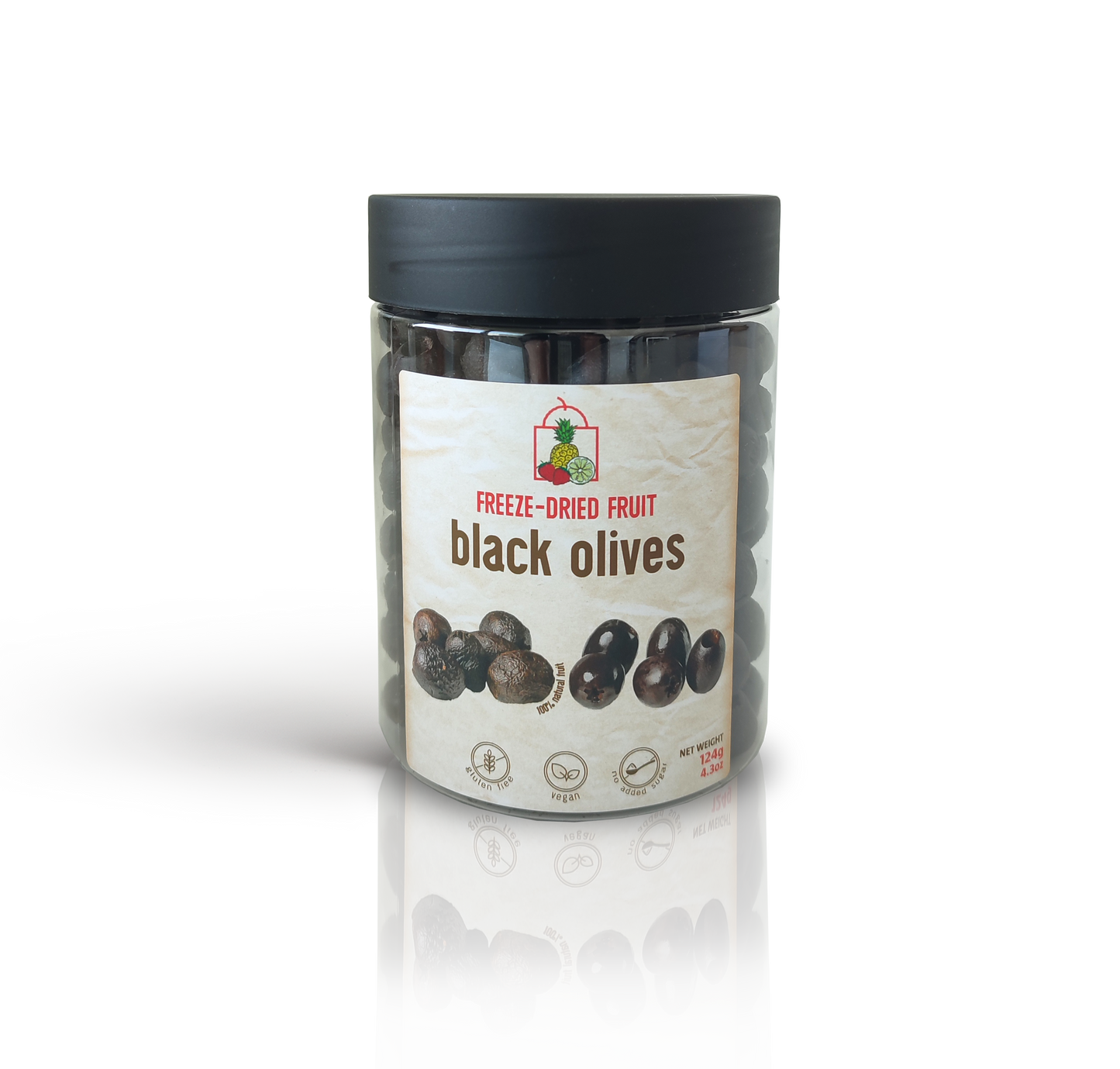 Freeze Dried Pitted Olives Snack Pouch (Salted) by The Rotten Fruit Box