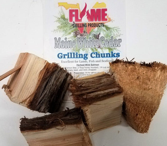 Bulk Maine White Cedar Grilling Chunks by Flame Grilling Products Inc