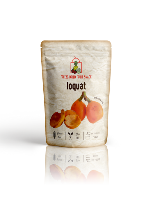 Freeze Dried Loquat or Medlar Snack by The Rotten Fruit Box