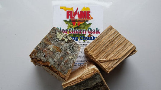 Bulk Maine Red Oak Grilling Chunks by Flame Grilling Products Inc