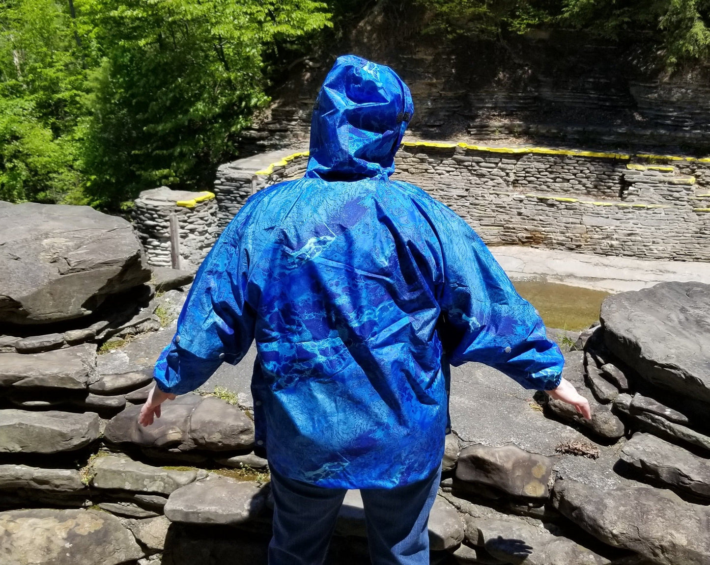 Brella 2015 Blue Unisex Rain Jacket by The Brella Nation