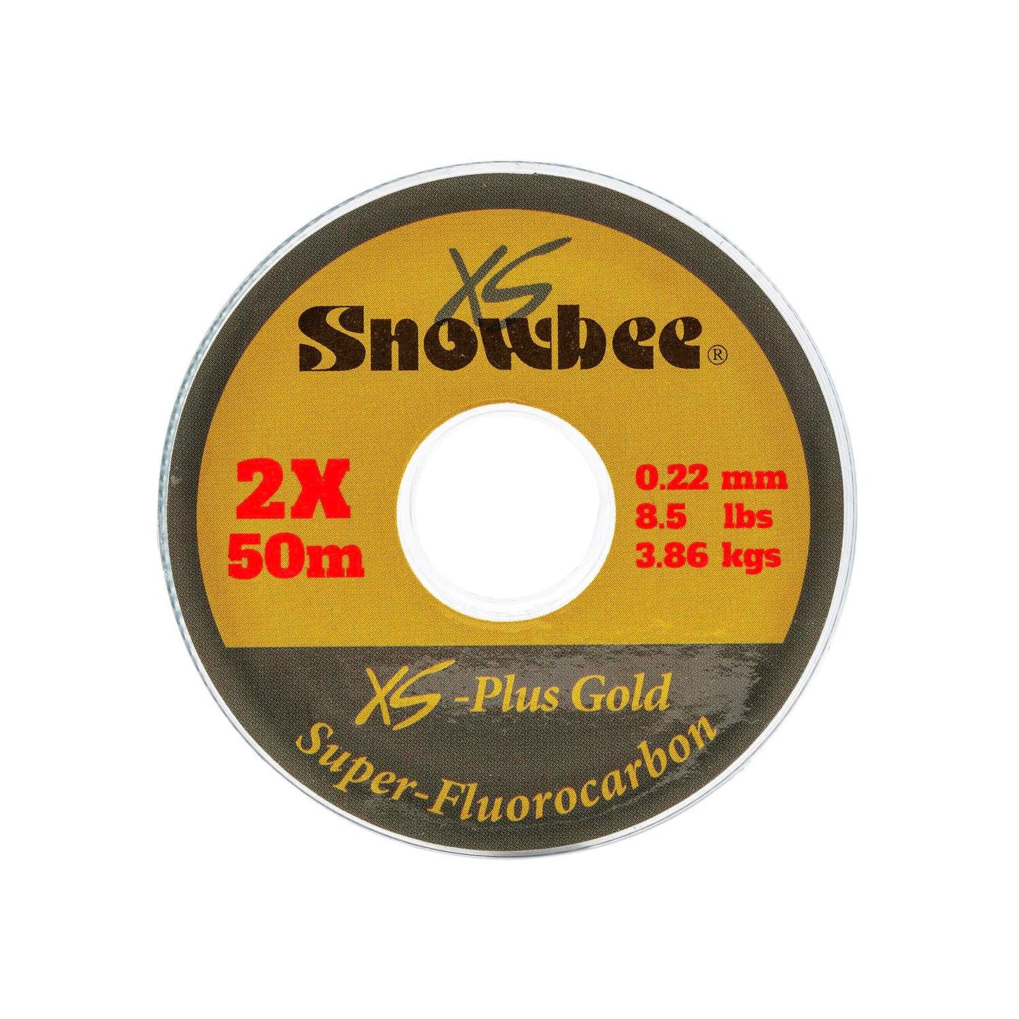 XS-Plus Gold Super-Fluorocarbon Tippet 50m by Snowbee USA