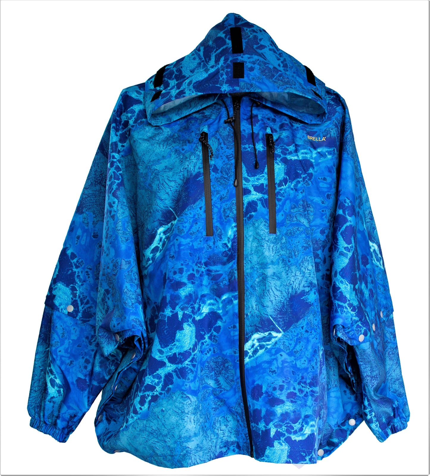 Brella 2015 Blue Unisex Rain Jacket by The Brella Nation