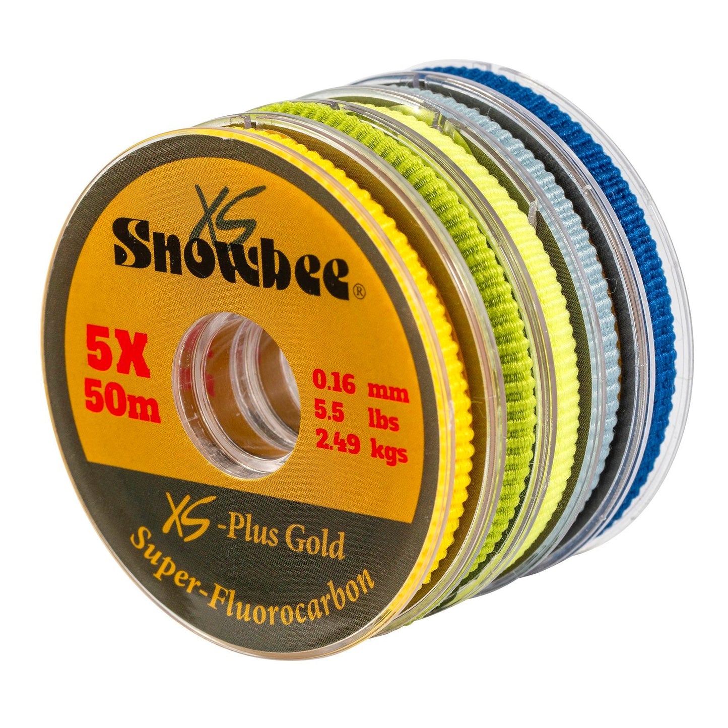 XS-Plus Gold Super-Fluorocarbon Tippet 50m by Snowbee USA