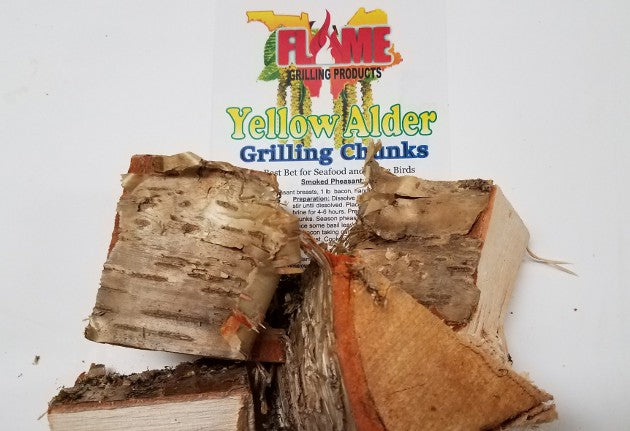 Bulk Maine Yellow Alder Grilling Chunks by Flame Grilling Products Inc