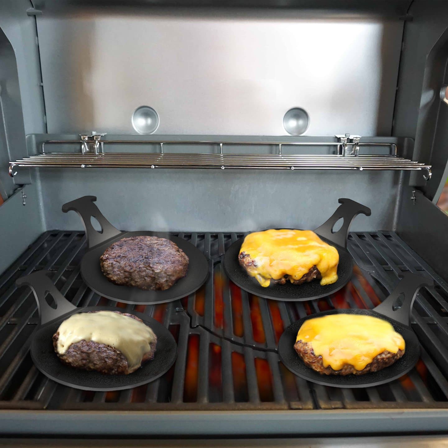 Mini Griddle for Perfect Burgers by Arteflame Outdoor Grills