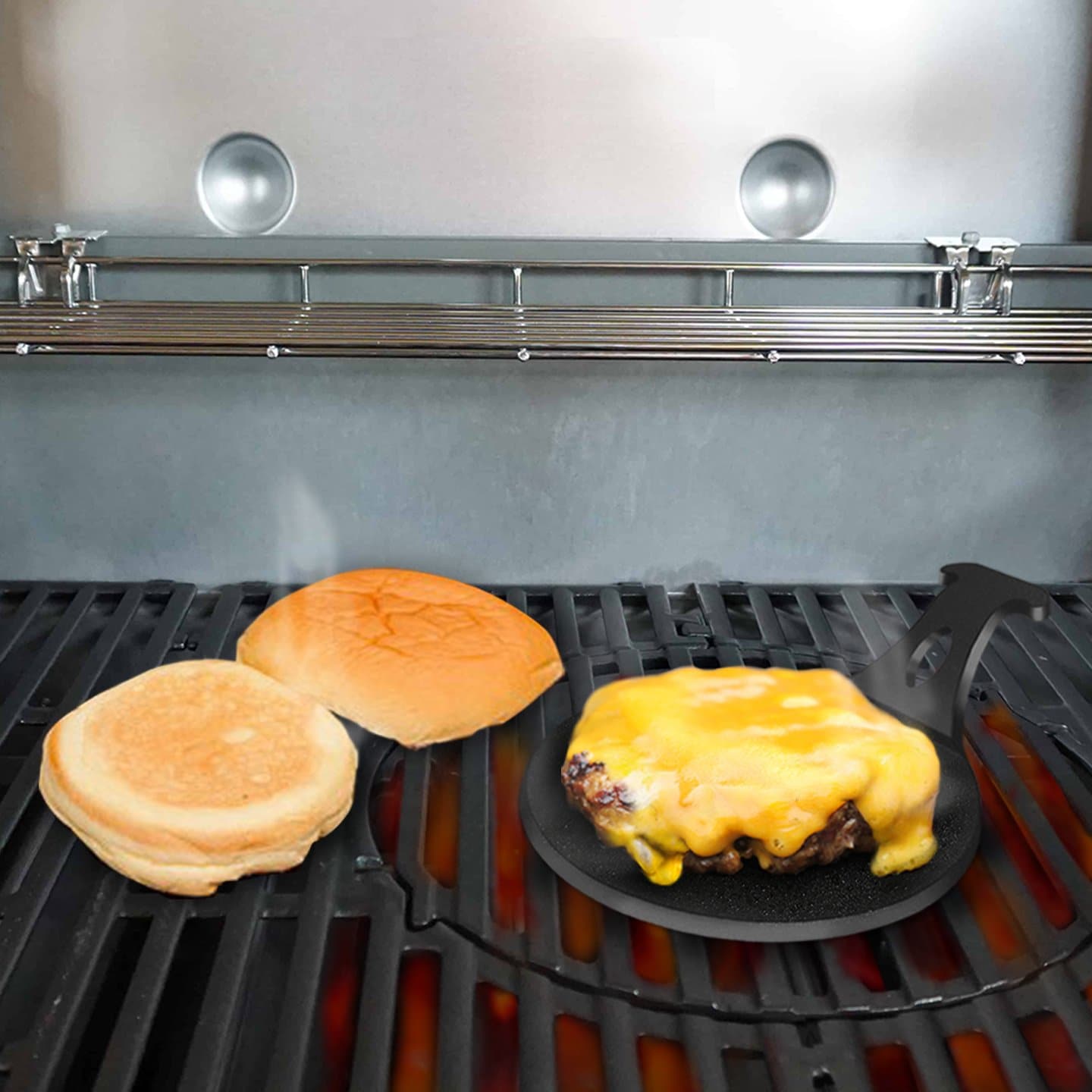 Mini Griddle for Perfect Burgers by Arteflame Outdoor Grills