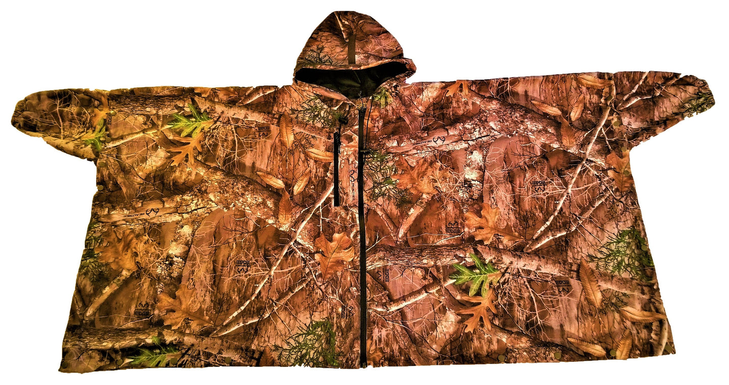 Brella 1210 Realtree Edge Waterproof Fleece Poncho by The Brella Nation