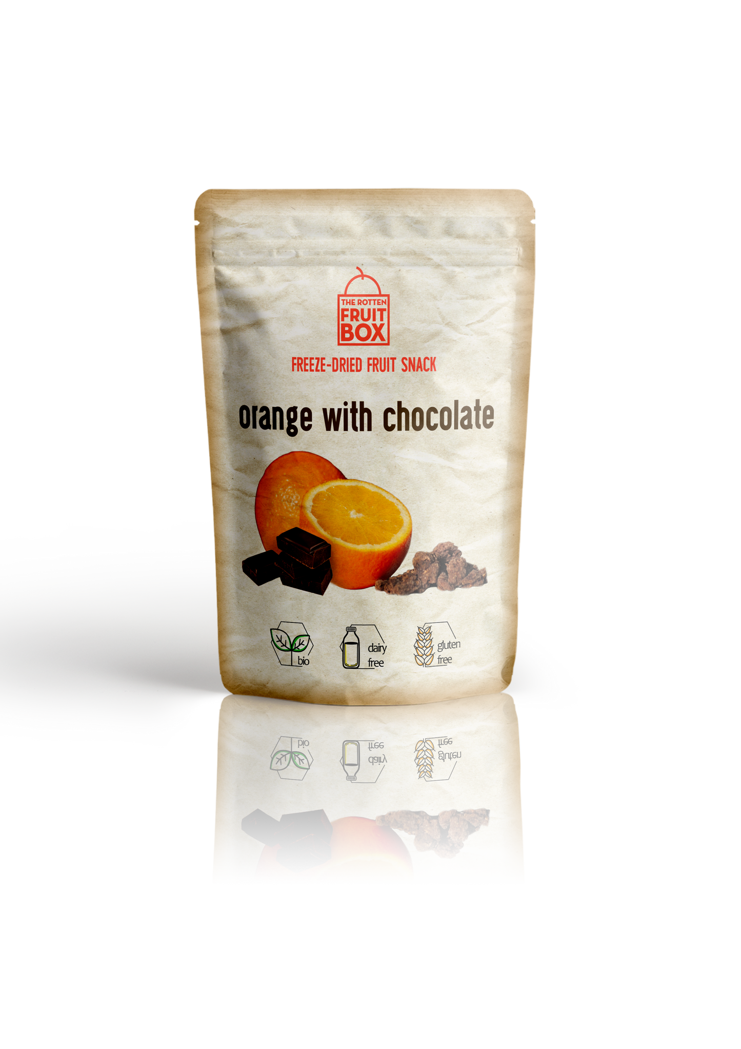 Organic Chocolate covered Orange - Pack of 2 by The Rotten Fruit Box