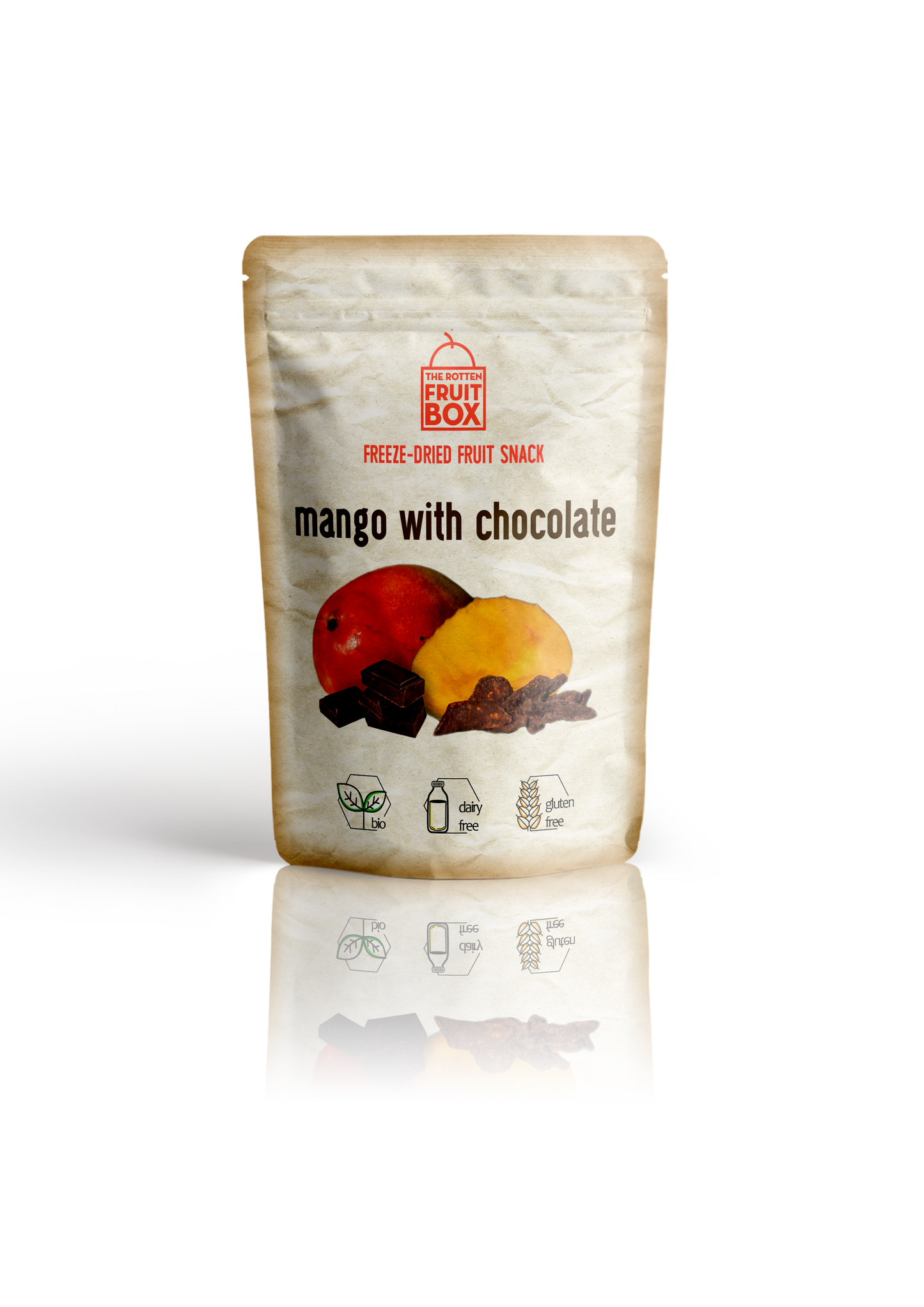 Organic Chocolate covered Mango - Pack of 2 by The Rotten Fruit Box