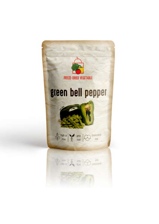 Freeze Dried Green Bell Peppers by The Rotten Fruit Box