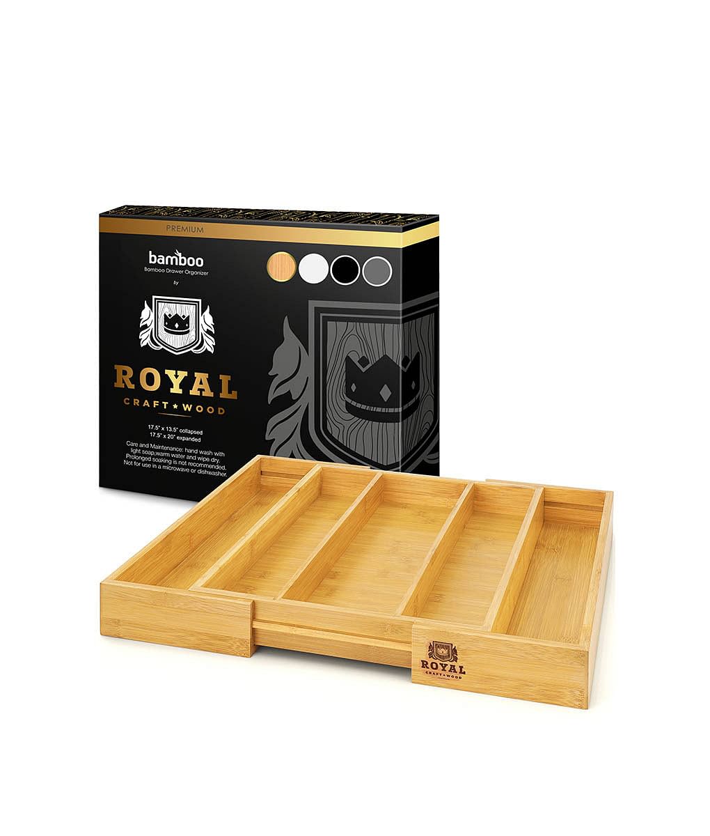 Expandable Utensil Organizer by Royal Craft Wood