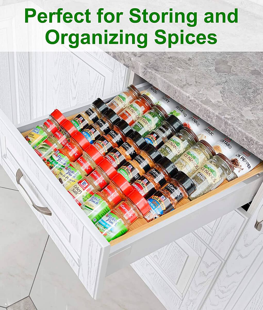 Drawer spice rack organizer 17x13 by Royal Craft Wood