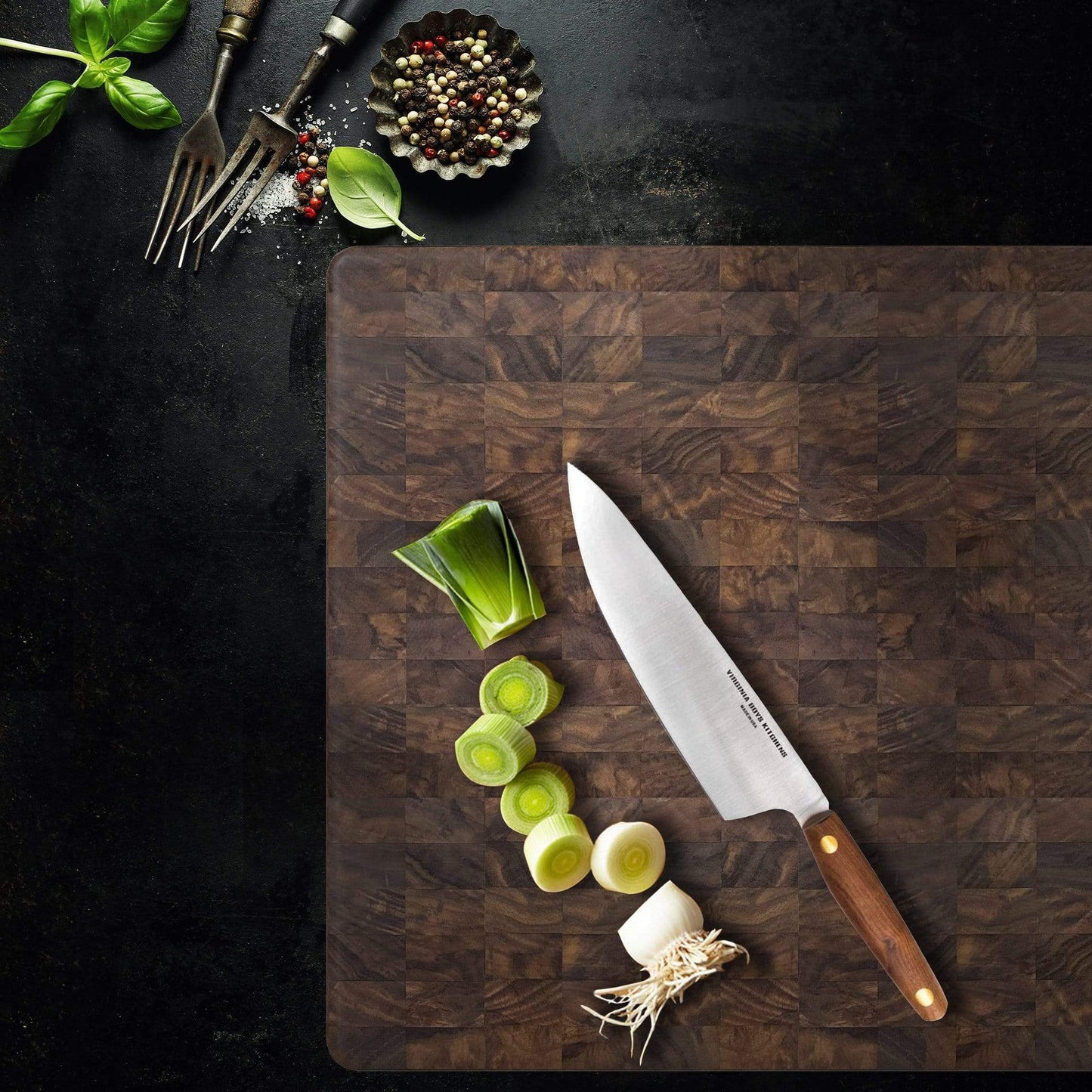 Extra Large Walnut Wood End Grain Cutting Board by Virginia Boys Kitchens