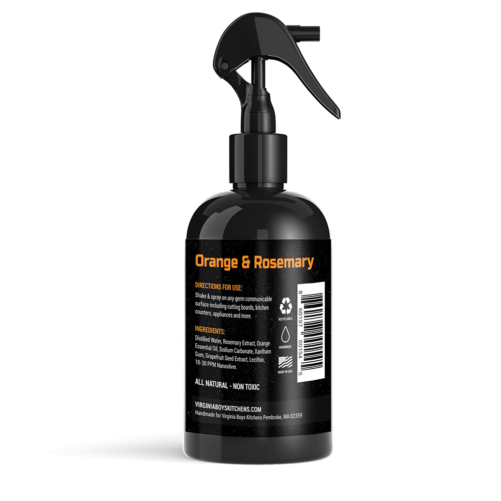 Cutting Board Spray - Multipurpose Home and Kitchen Disinfectant Spray - Powered by Colloidal Silver & Essential Oils by Virginia Boys Kitchens